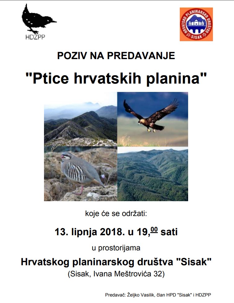 2018 Ptice hrvatskih planina