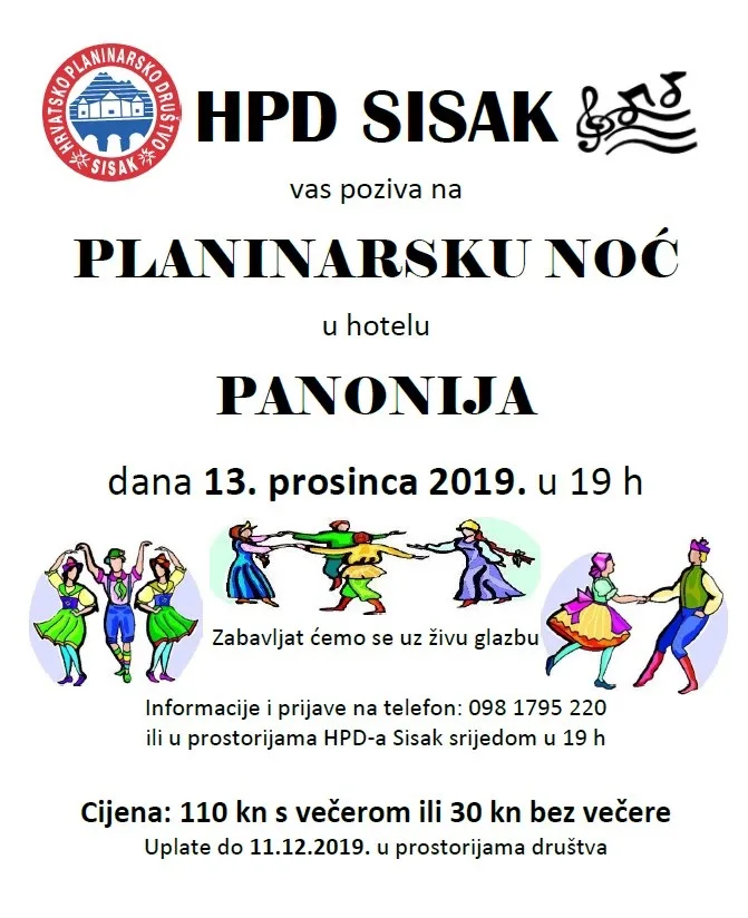 2019 planinarska noc najava