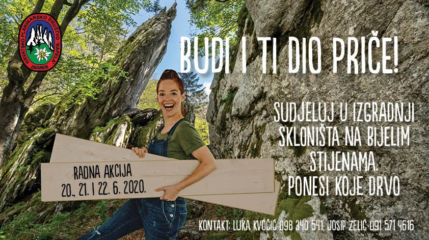 akcija nosenja na Bijele stijene